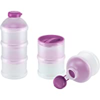 Los mejores  - NUK 10256328 - Dosificador de leche en polvo (3 compartimentos- sin BPA)- morado y blanco translúcido